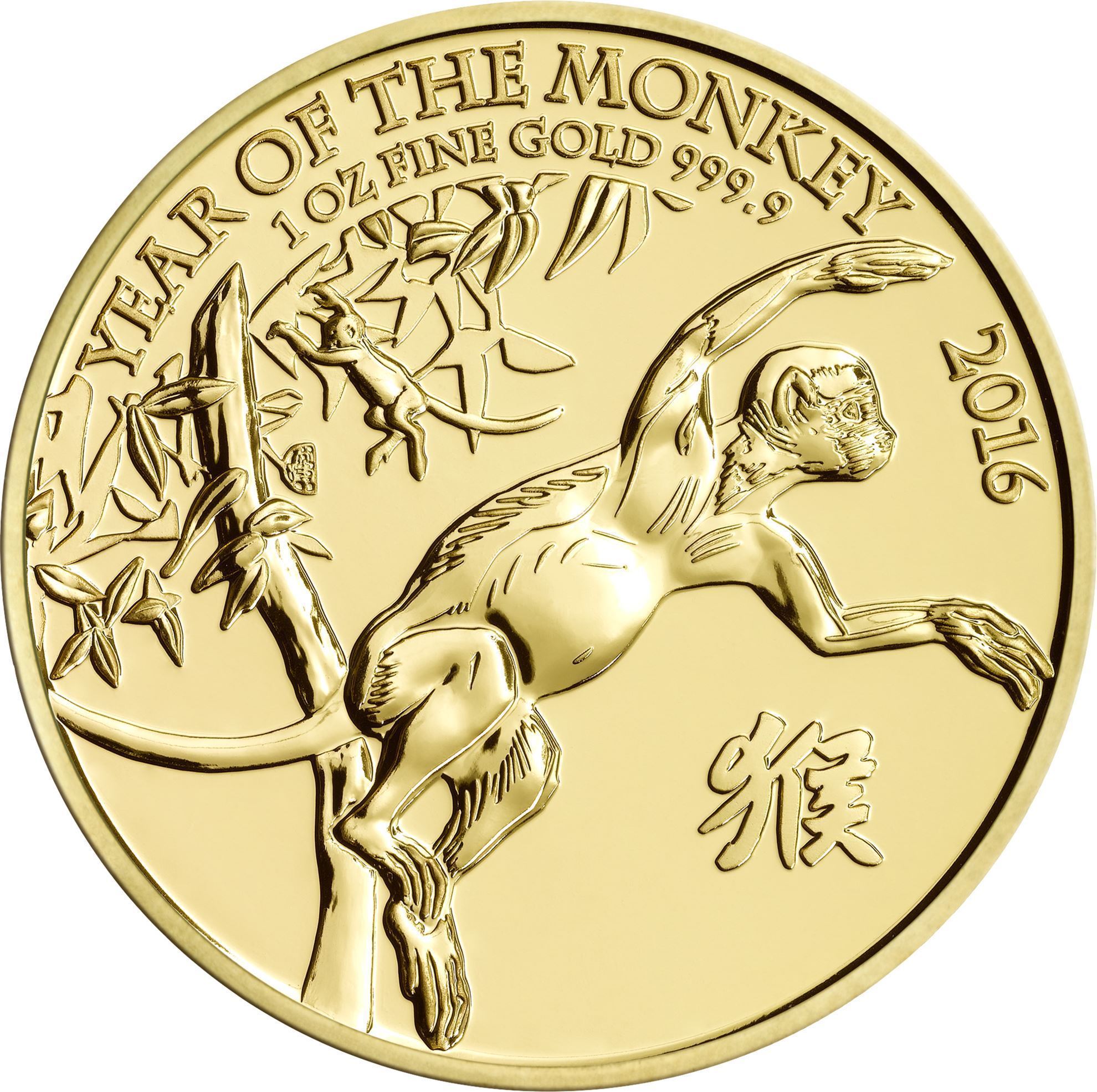 2016 Year of the Monkey gold coin 1