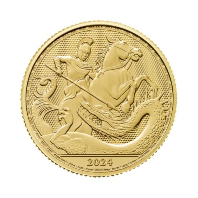 Quarter Ounce George and the Dragon gold coin