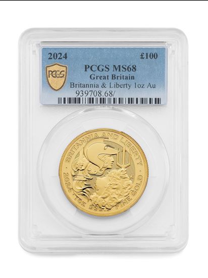 Britannia Liberty 1oz Gold Coin MS68