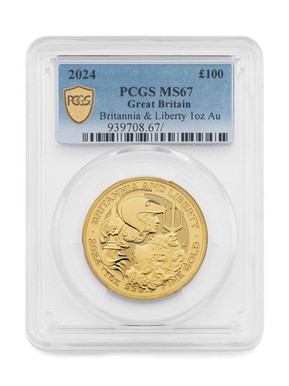 Britannia Liberty 1oz Gold Coin MS67
