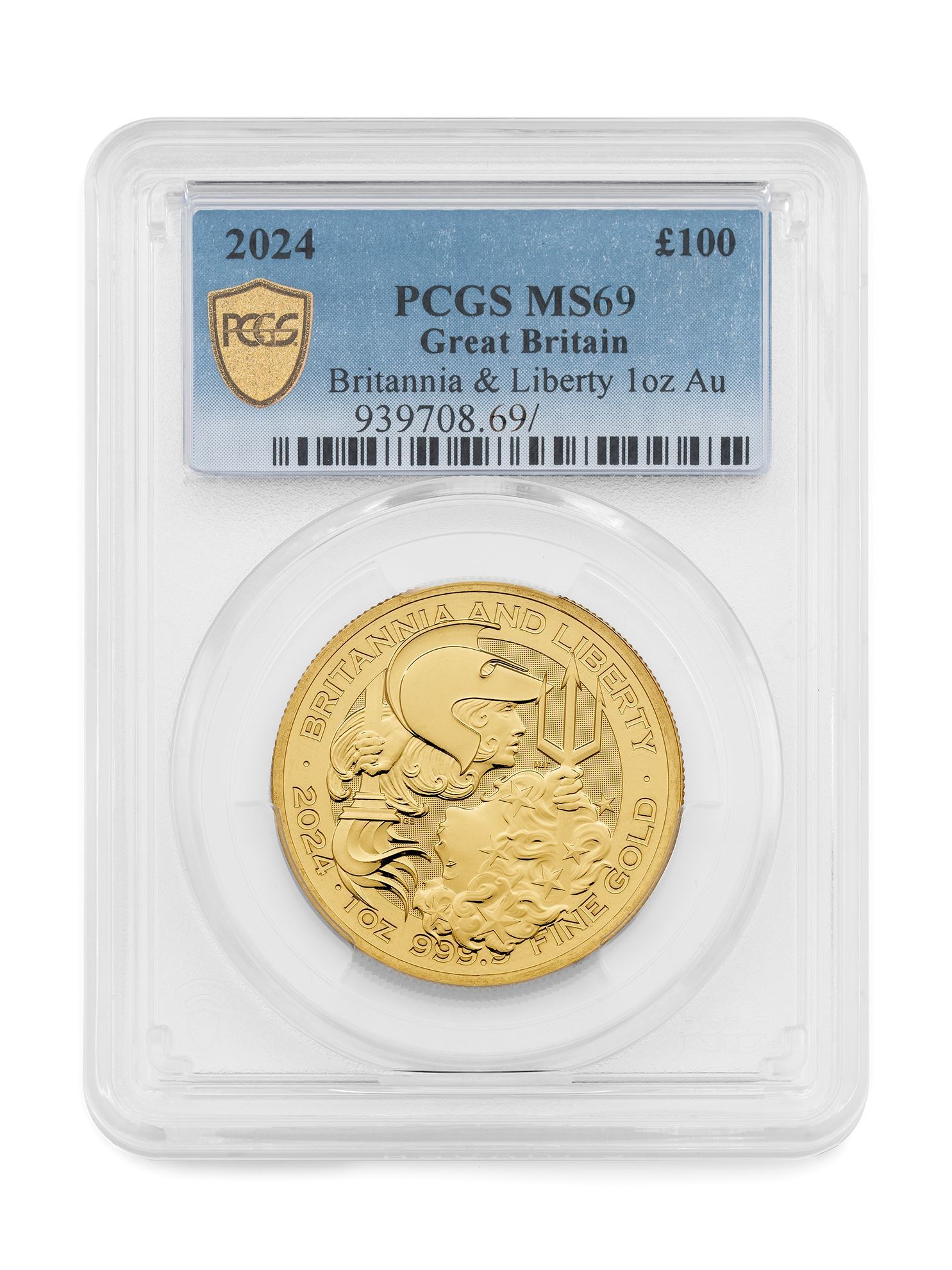 Britannia Liberty 1oz Gold Coin MS69