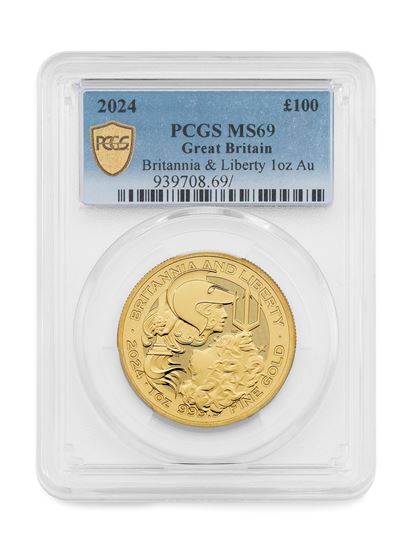 Britannia Liberty 1oz Gold Coin MS69