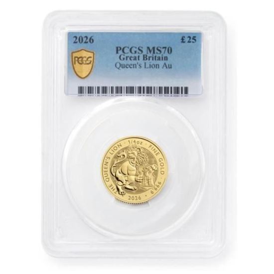 Tudor Beast 1/4oz Queen's Lion MS70