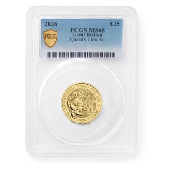 Tudor Beast 1/4oz Queen's Lion MS68