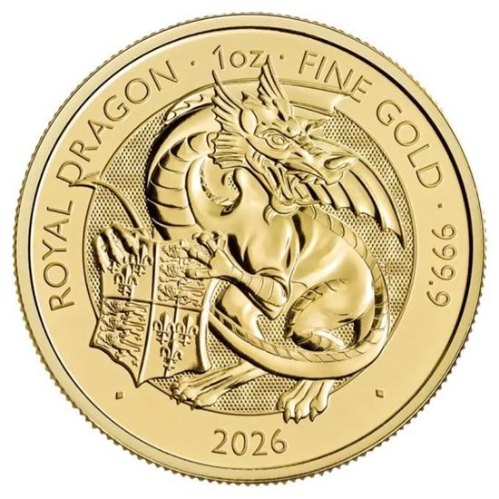 2026 1oz Tudor Beast 'Royal Dragon' Gold Coin